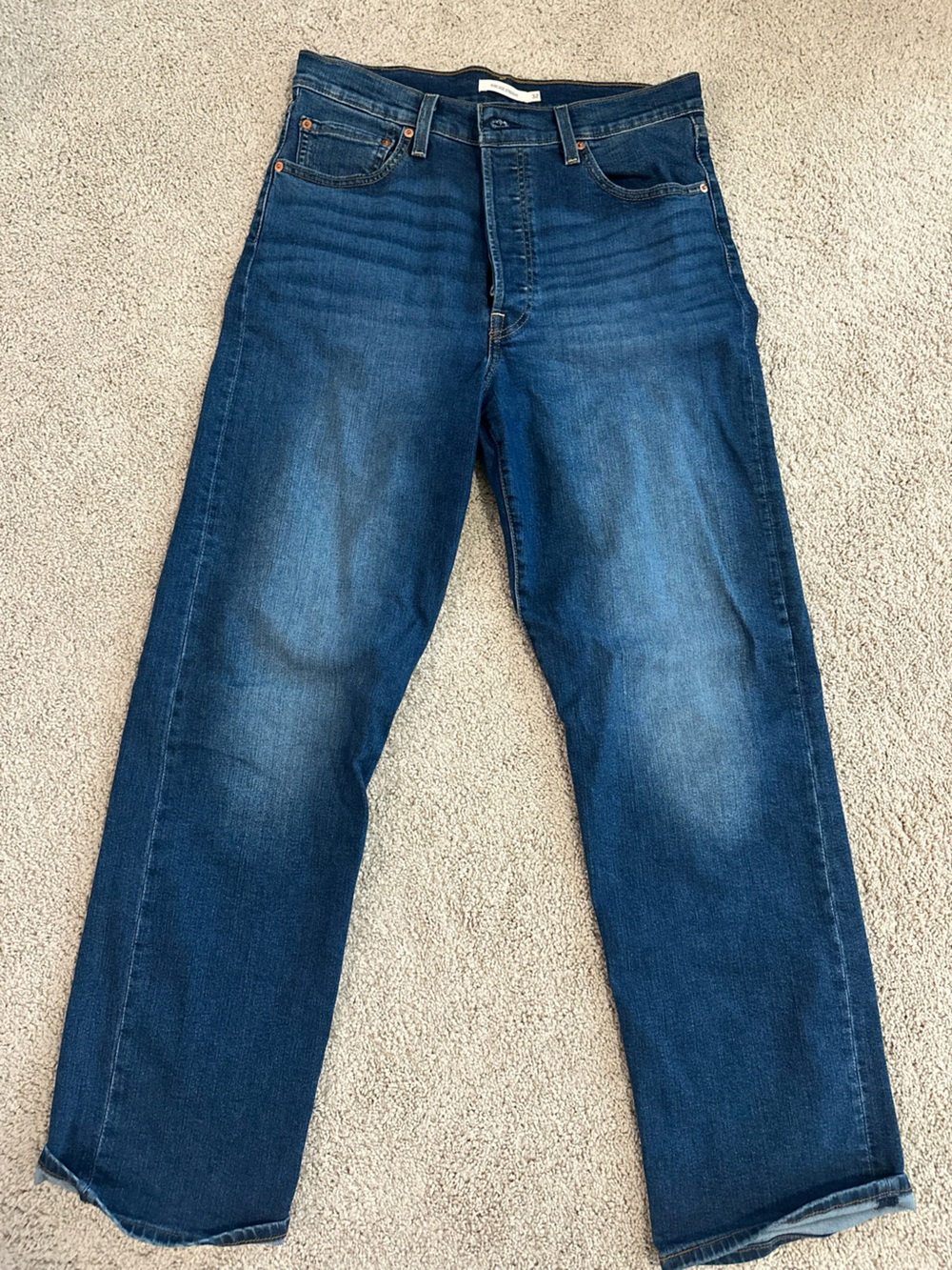 Levi's Dark Blue Straight-Leg Jeans